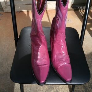 VINTAGE DAN POST BUBBLE GUM PINK COWGIRL WESTERN BOOTS